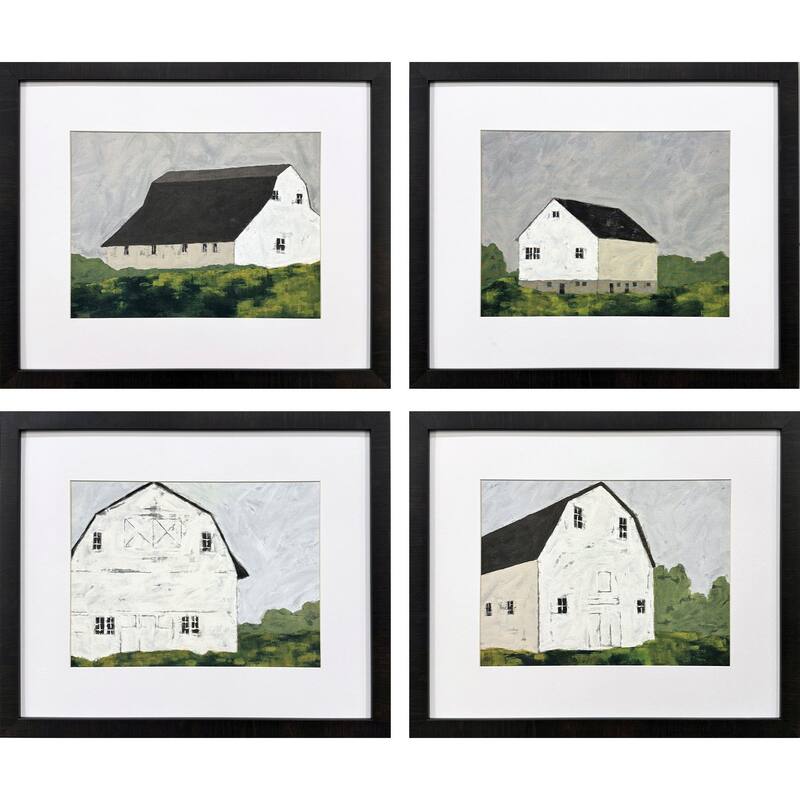 Paragon Rural Escape Framed Art - Set of 4