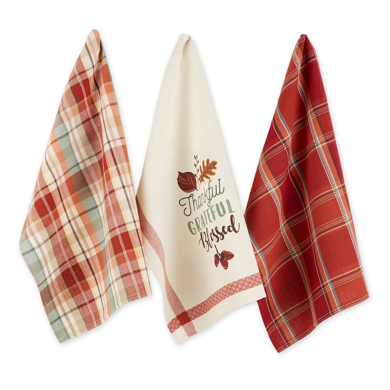 Assorted Autumn Dishtowel (Set of 2) - Blessed