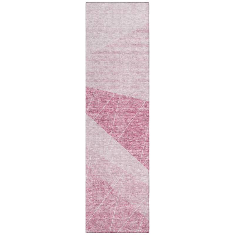Machine Washable Indoor/ Outdoor Chantille Modern Prism Rug