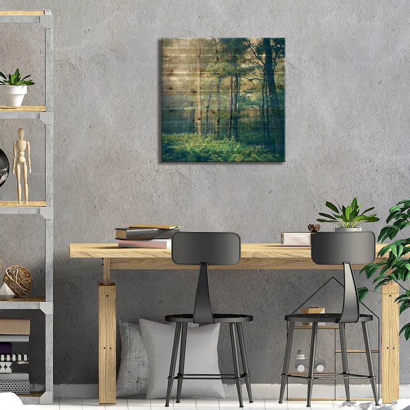 Inner Peace Print On Wood by Olivia Joy StClaire - Multi-Color