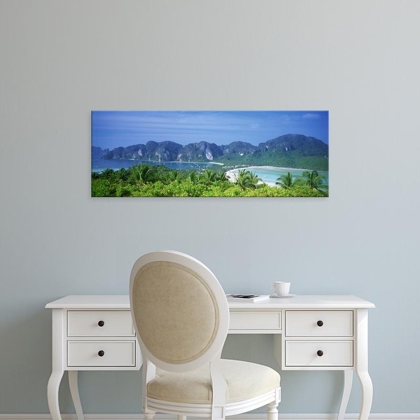Easy Art Prints Panoramic Images's 'Thailand, Phi Phi Islands, Mountain range and trees in the island' Canvas Art