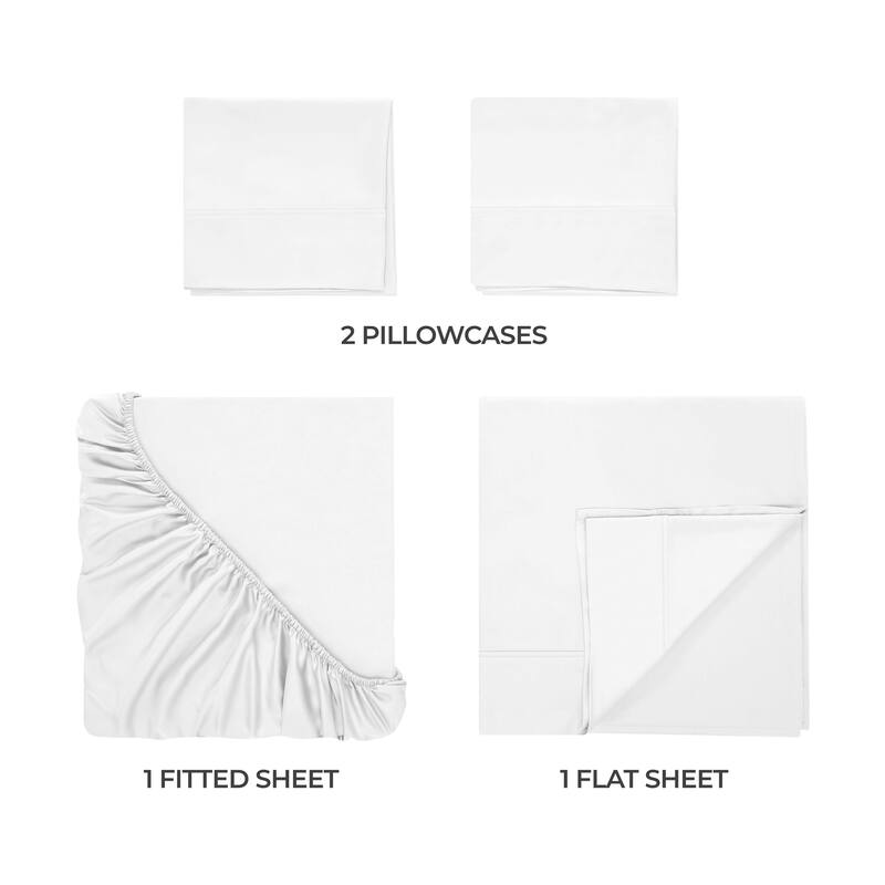 Superior Modal From Beechwood 400 Thread Count Deep Pocket Bed Sheet Set