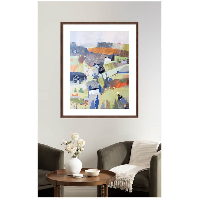 Kate and Laurel Framed Art Worlds View by Guilana Lazzerini