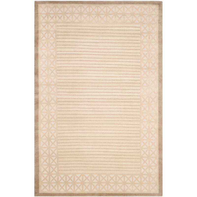 SAFAVIEH Couture Hand-knotted Nepalese Gunnel Wool Rug - 4' x 6' - Assorted
