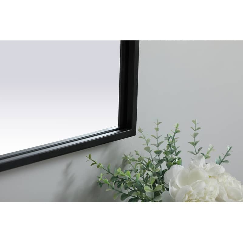 Indigo Home Metal Frame Arch Mirror 24x36 Inch