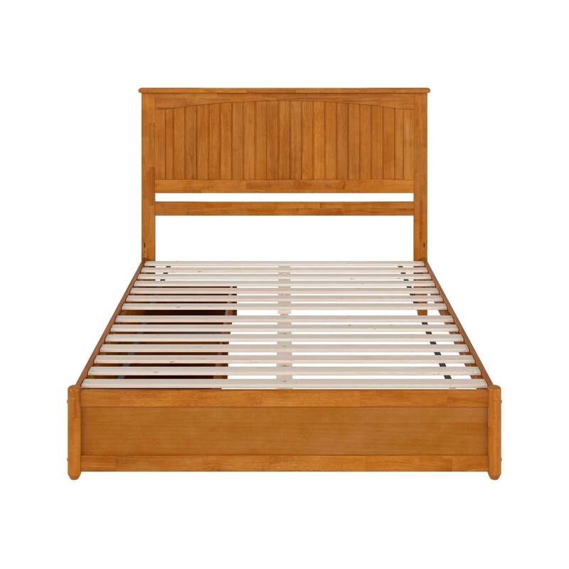 Malta Platform Bed with Panel Footboard and Storage Drawers