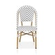 preview thumbnail 55 of 95, Furniture of America Irene French Chevron Wicker Patio Dining Chairs