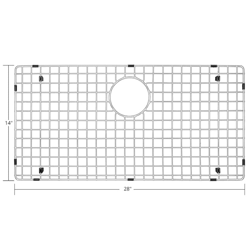 Karran GR-3017 Stainless Steel Bottom Grid 28" x 14" fits on sink SKU SU75