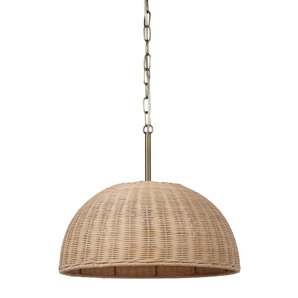 Renwil Ciara 60" Height Ceiling Fixture, Rattan