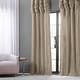preview thumbnail 38 of 70, Exclusive Fabrics Single Ruched Faux Solid Taffeta Curtain (1 Panel)