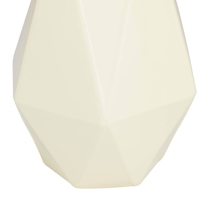 CosmoLiving by Cosmopolitan Metal Geometric Vase (Set of 2) - Blue, Cream, Yellow or White