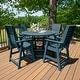 preview thumbnail 10 of 49, Weatherly 5-piece Outdoor Dining Set - 48" Round Table, Counter-height