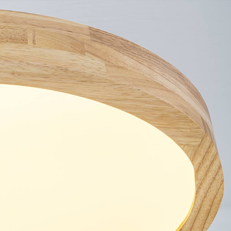 Integrated LED 5CCT Farmhouse Flush Mount Ceiling Light, 5 Color Temperature Selectable