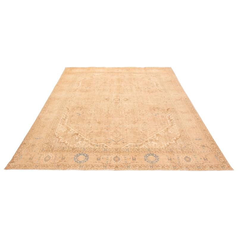 ECARPETGALLERY Hand-knotted Antalya Vintage Light Copper Wool Rug - 9'11 x 12'9