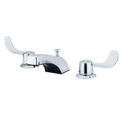 Kingston Brass Vista Widespread Bathroom Faucet with Brass Pop-Up
