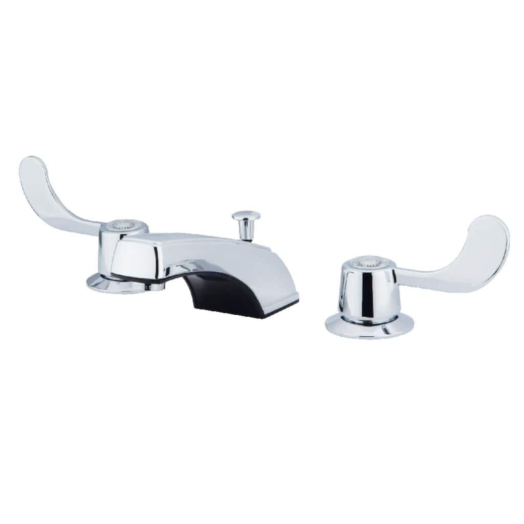 Kingston Brass Vista Widespread Bathroom Faucet with Brass Pop-Up