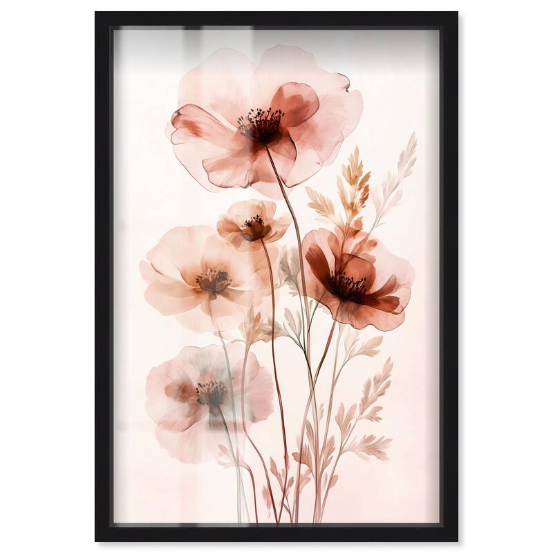 Petal Dye III Shadowbox by Art Remedy - Black - 30" x 45"