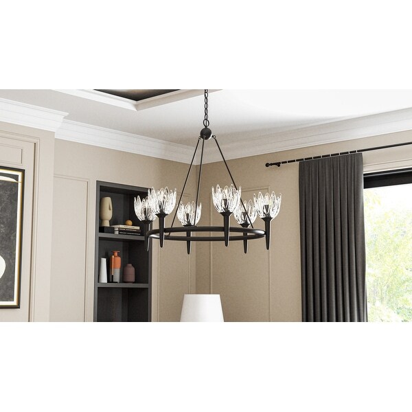 Shea 6-Light Matte Black Chandelier - Bed Bath & Beyond