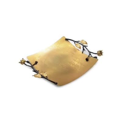 Jiallo Eleanor Square Tray - Satin Gold