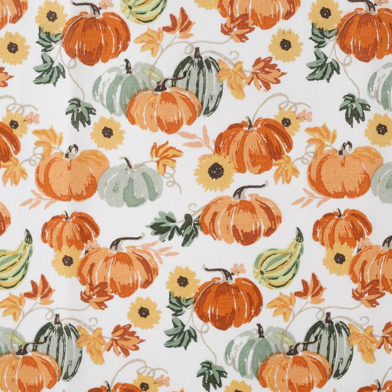 Autumn Pumpkins Printed Dishtowel (Set of 2)