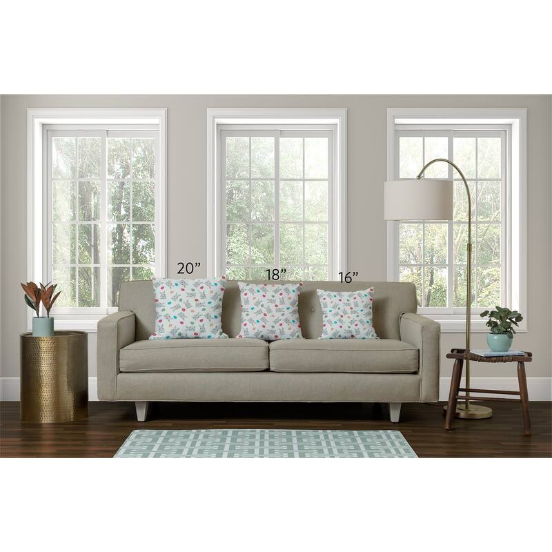 Bunnies and Eggs Easter Indoor/Outdoor Throw Pillow
