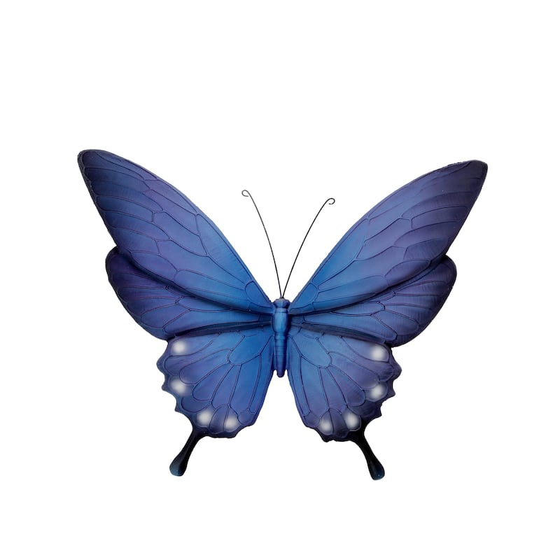 Resin Butterfly Wall Plaque 9.5" - 9.5