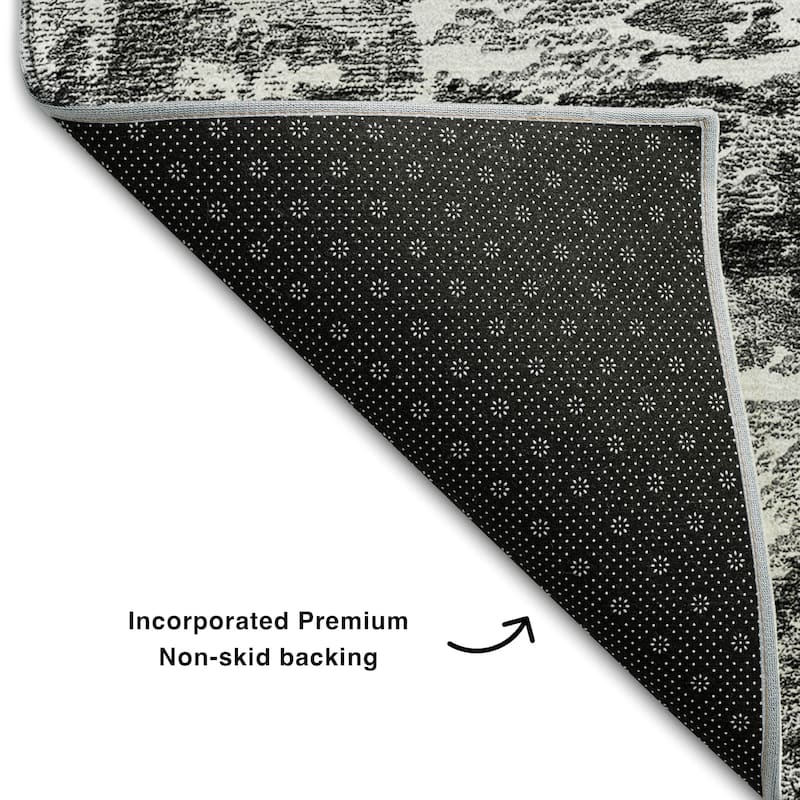 Premium Washable Super Soft Abstract Glam Mayfield Rug