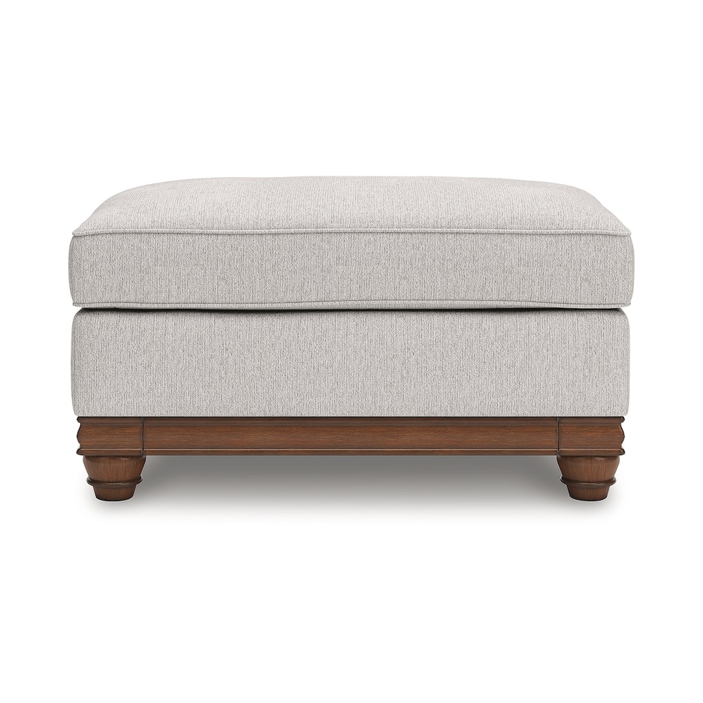 Signature Design by Ashley Meadowview Light Gray/Brown Ottoman