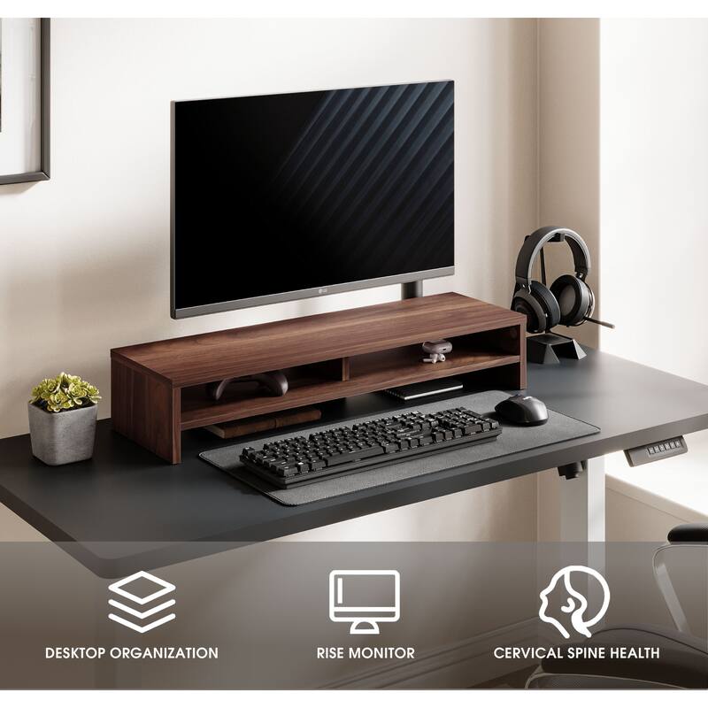 Fenge Monitor Stand, 31.5 Inch Computer Monitor Riser for Desk