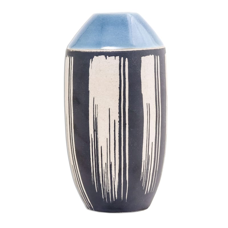 Novica Handmade Modern Garden Celadon Ceramic Vase