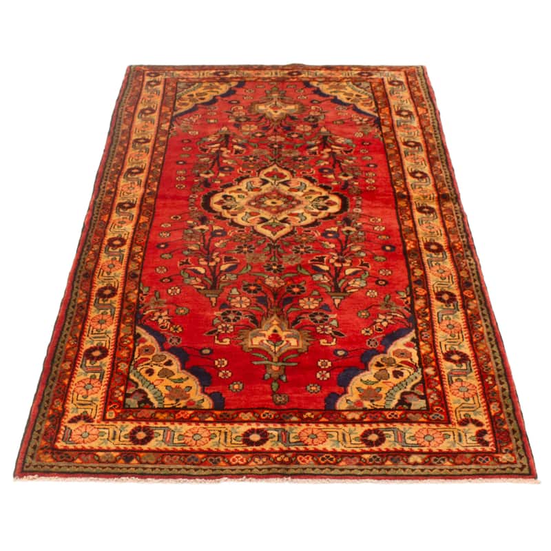 ECARPETGALLERY Hand-knotted Anadol Red Wool Rug - 4'9 x 8'2
