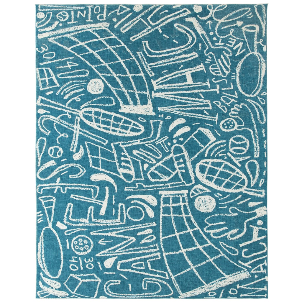 Katie Merz SPORTSGLYPHS Tennis Area Rug