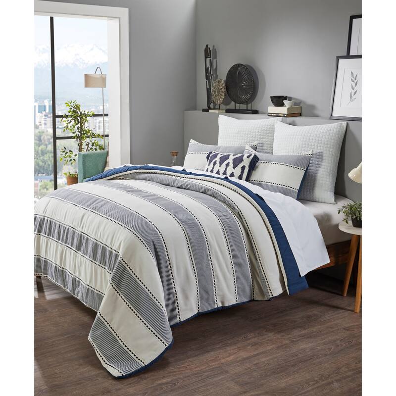 Better Trends Janson Collection Poly/Cotton Comforter Set with Sham - Absorbent, Moisture-Wicking, Machine Washable, Tumble Dry