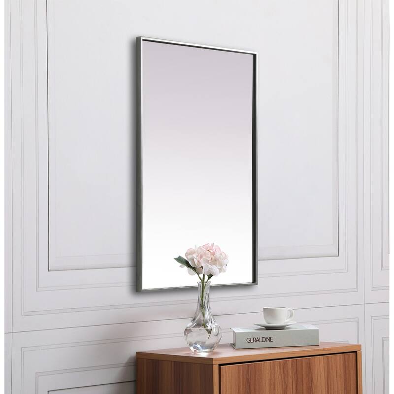 Indigo Home Metal Frame Rectangle Mirror 24x36 Inch