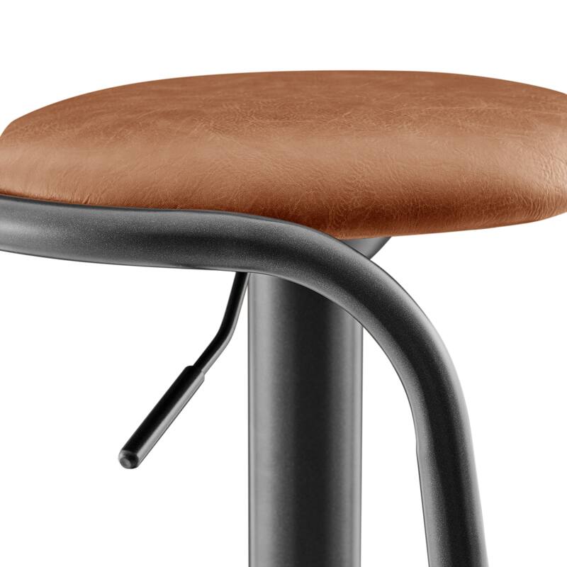 NPD Furniture Elijah PU Gaslift Bar Stool (Set of 2)