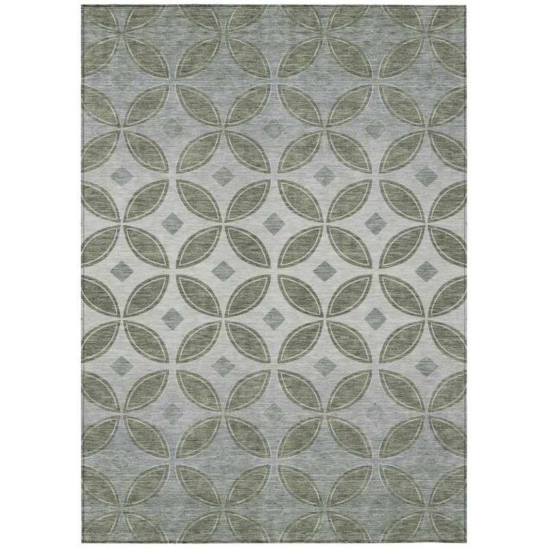 Machine Washable Indoor/ Outdoor Modern Gia Chantille Rug