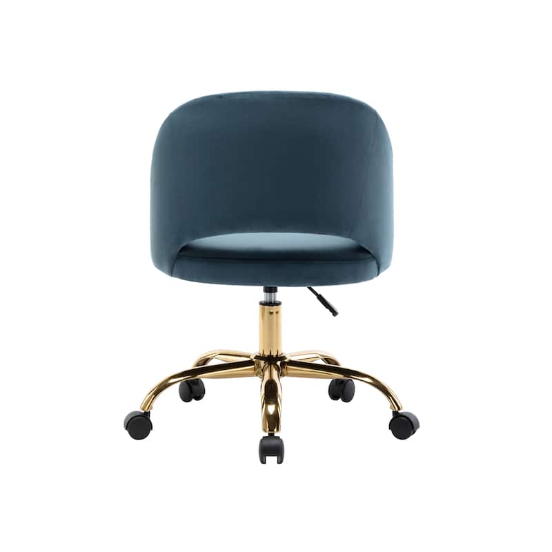 Porthos Home Naiko Velvet Upholstery Swivel Office Chair