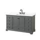 Option Dark Gray / White Quartz Top / Matte Black