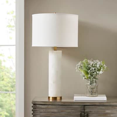 INK+IVY Prague Alabaster Table Lamp