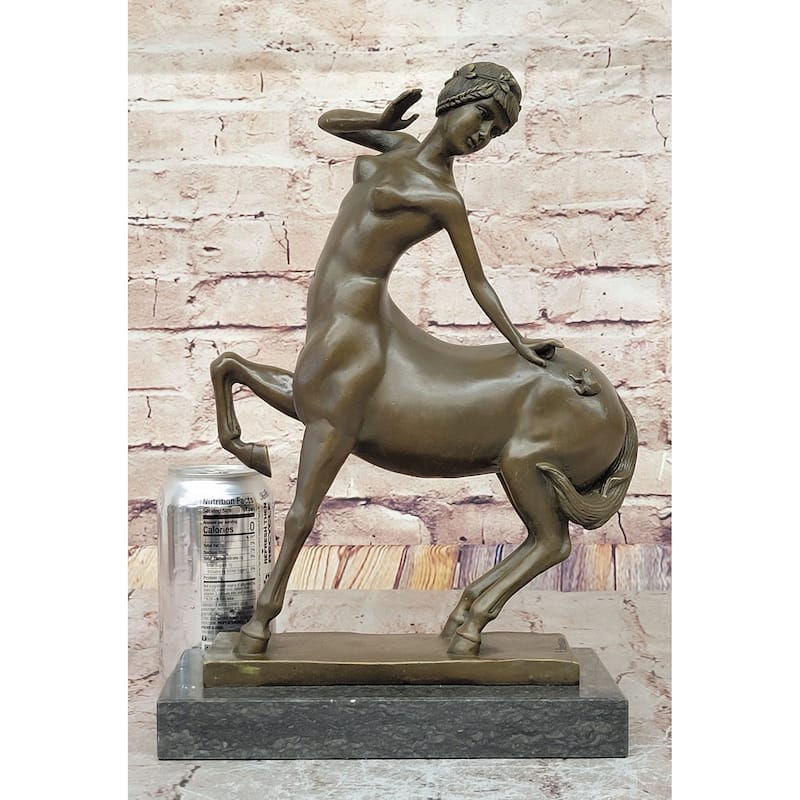 Female Centaur Mythological Creature Bronze Sculpture Statue Hand Made Decor Art
