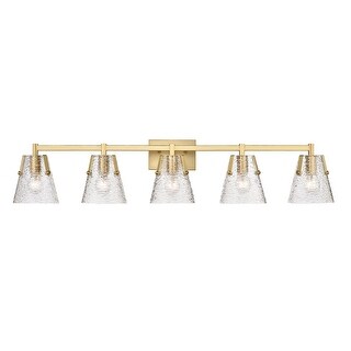Analia by Z-Lite 5 Light Vanity in Modern Gold
