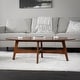 preview thumbnail 3 of 8, SEI Furniture Rhoda Mid Century Modern Oval Wood Coffee Table