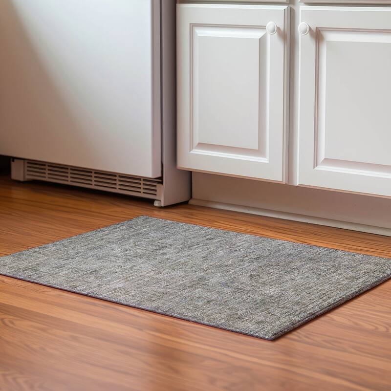 Premium Washable Super Soft Vintage Global Mayfield Rug - Granite - 1' 8" x 2' 6" - Rectangle