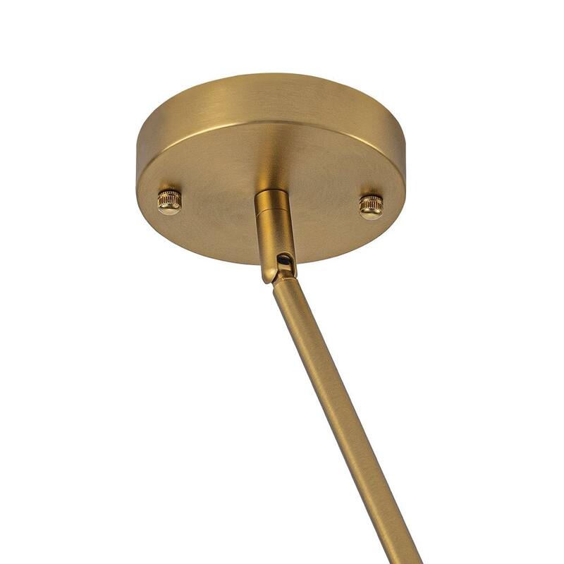 Ornate Glam 12-Light Sputnik Gradient Glass Globe Chandelier - 35.4 in