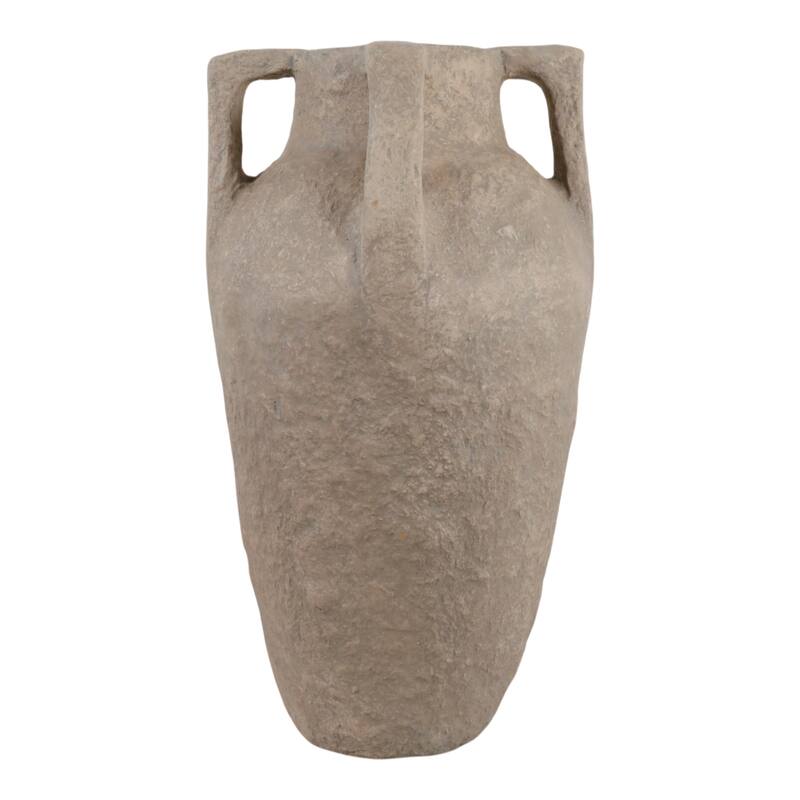 Pottery Handle Vase Modern Sleek Lightweight Versatile Design - Tan - 14.75" x 14.75" x 26"