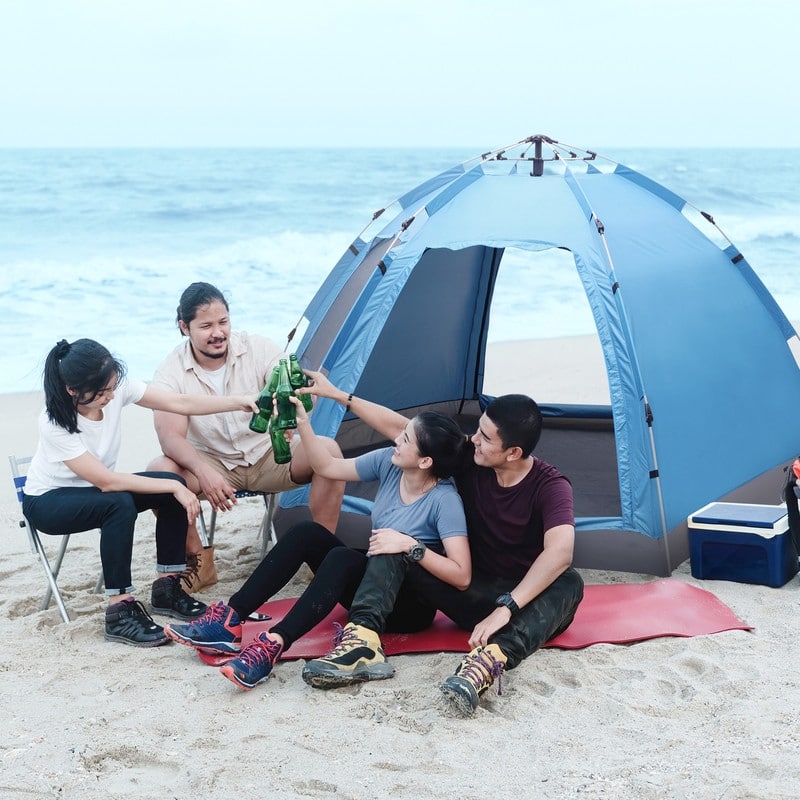 3-4 Person Tent Pop-Up Camping Tent - 4 Person