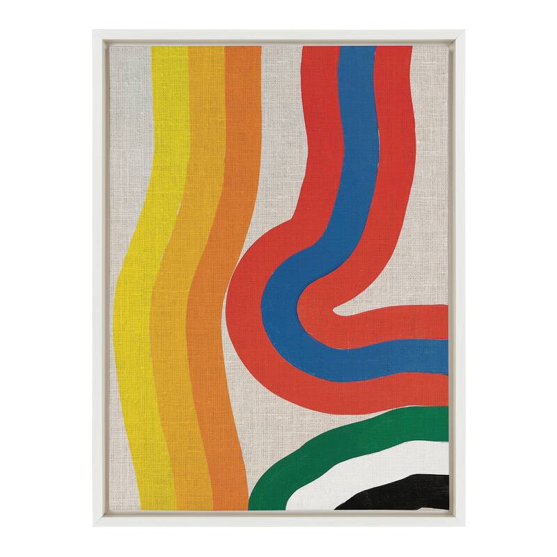 Kate and Laurel Sylvie It Depends on What You See Framed Canvas by Amber Vittoria