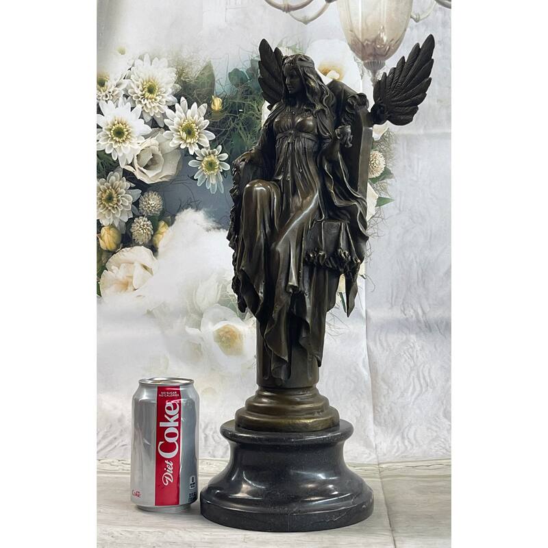 Signed Original Artwork By Cesaro Cleopatra Egyptian Goddess Bronze Sculpture