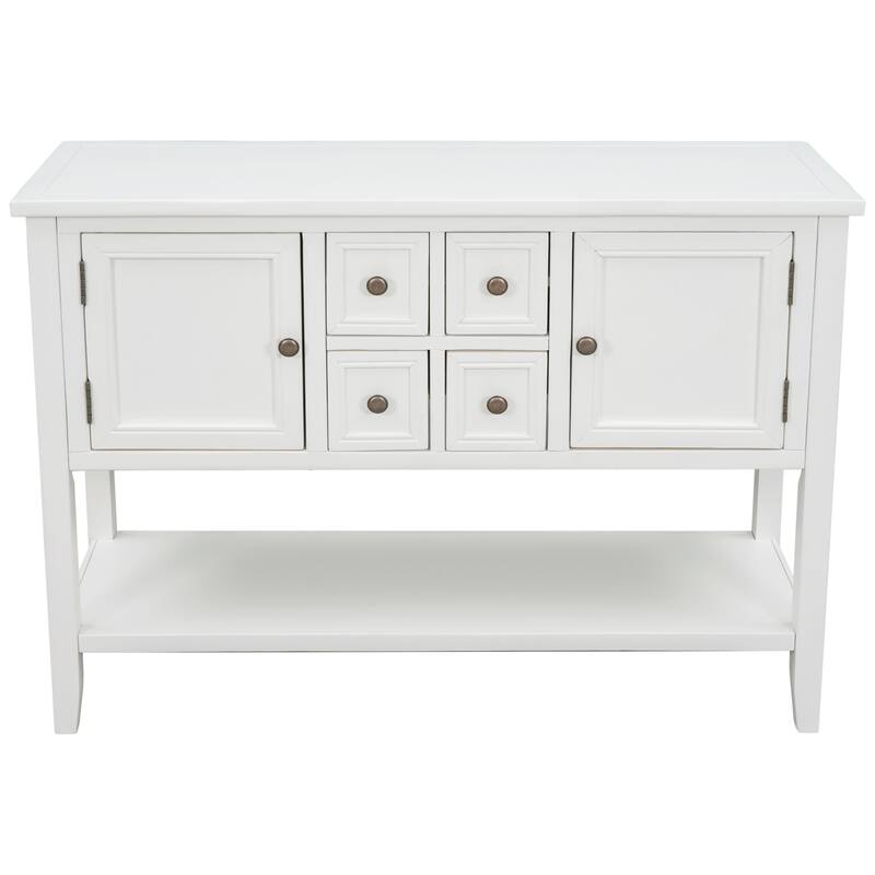 Modern Buffet Sideboard Console Table with Bottom Shelf