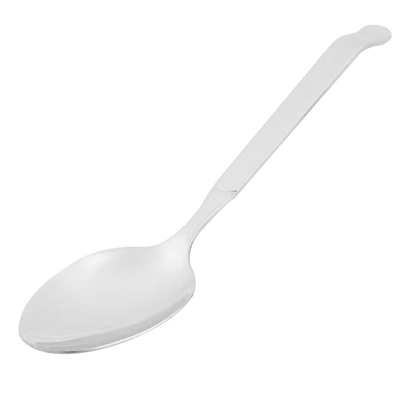 Restaurant Stainless Steel Cooking Scoop Serving Spoon Sliver Tone - Silver - 11" x 2.4"(L*W)